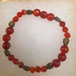Lovely Handmade Natural Stone Bead Stretch Bracelet